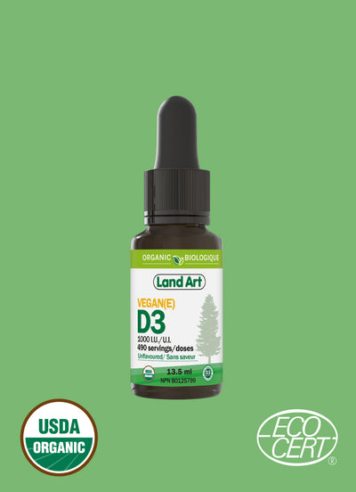 Vitamine D3 végane | certifiée biologique