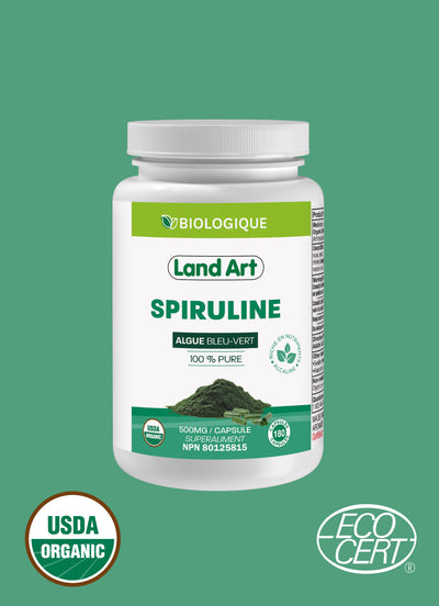 Spiruline Certifiée Biologique 500mg | 180 capsules
